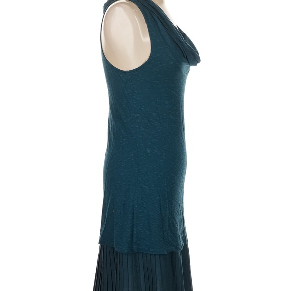 Free People Deep Teal Layered Midi Dress - Picture 3 of 7